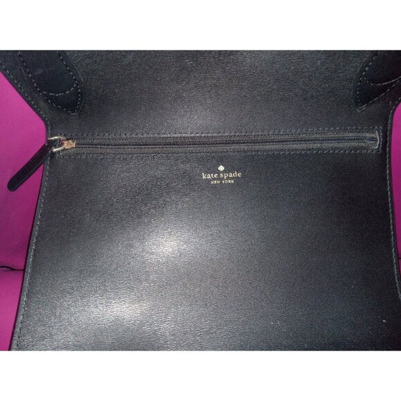 Kate Spade Kaci Medium Black Leather  Handbag Tote Shoulder Bag - Picture 7 of 14